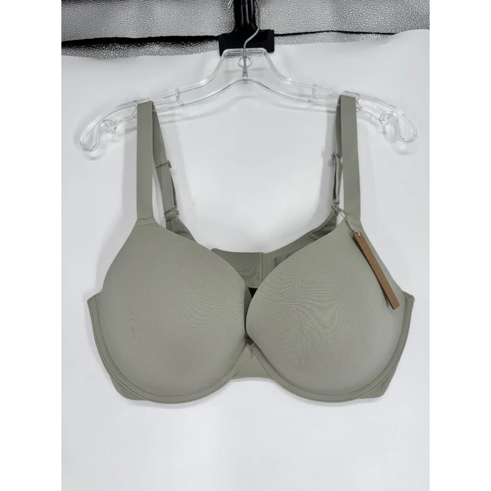 SKIMS Fits Everybody Push Up Demi Bra Womens Size 40DDD Talc Padded Underwired